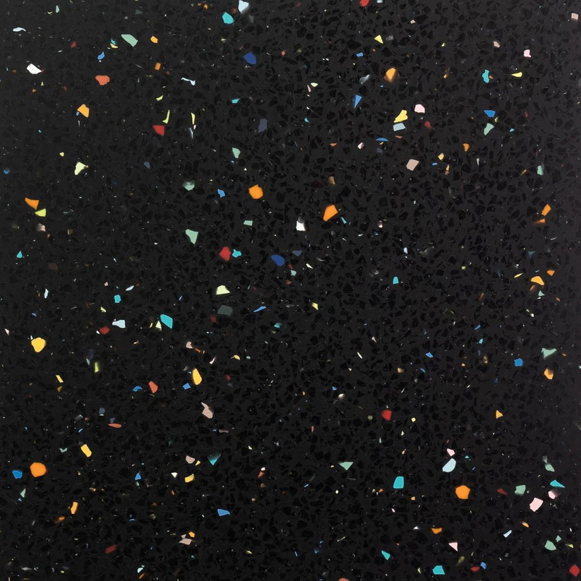 0060-02 Black wenig Flecken - bunt