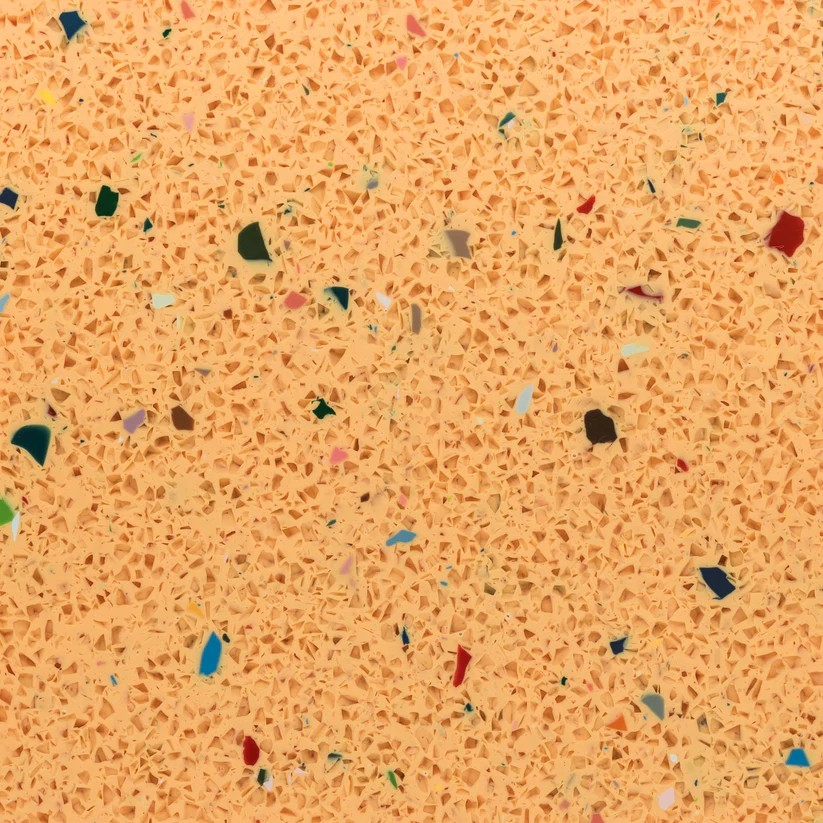 0140-52 Light orange große Flecken - bunt