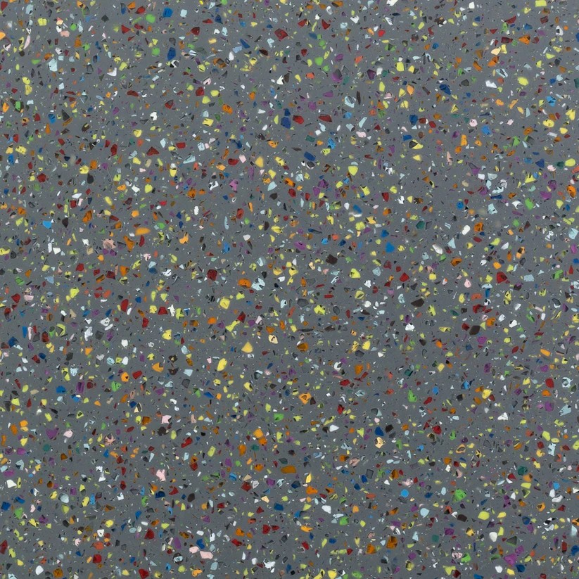 0440-08 Dark Grey viele Flecken - bunt