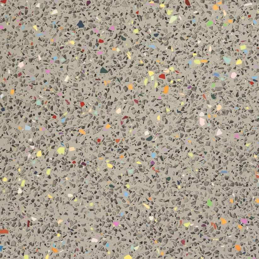 0520-02 light concrete grey wenig Flecken - bunt