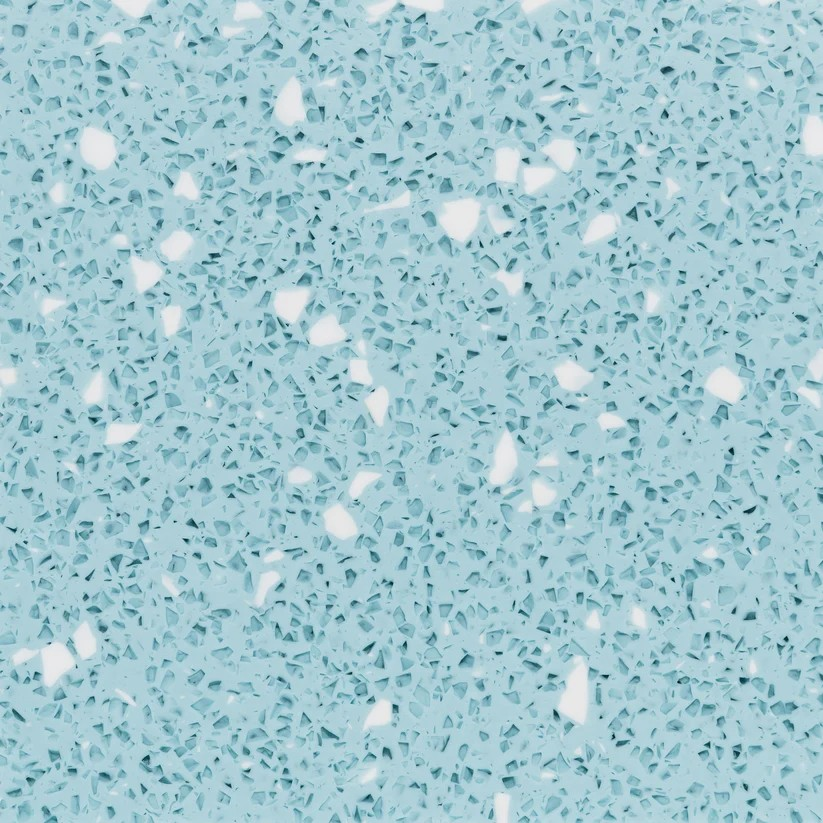 0850-53 Light blue Große Flecken - weiß