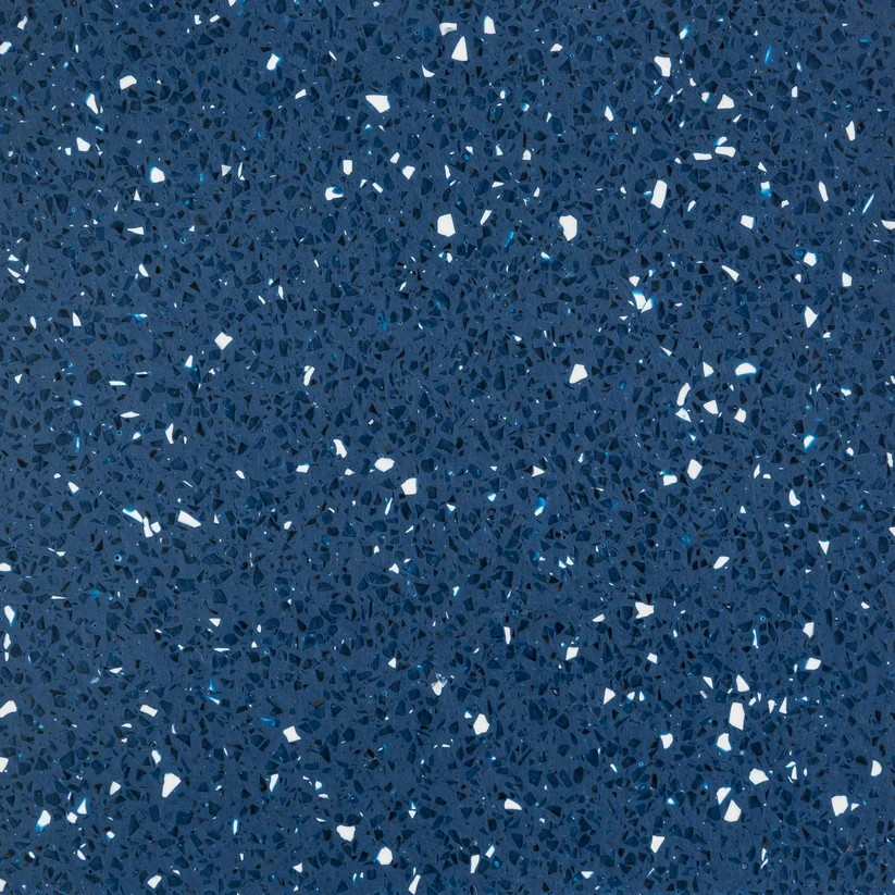 R 5003-03 Sapphire blue kleine Flecken - weiß