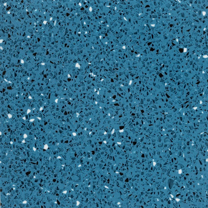 R 5009-04 Azure blue kleine Flecken - schwarz und weiß