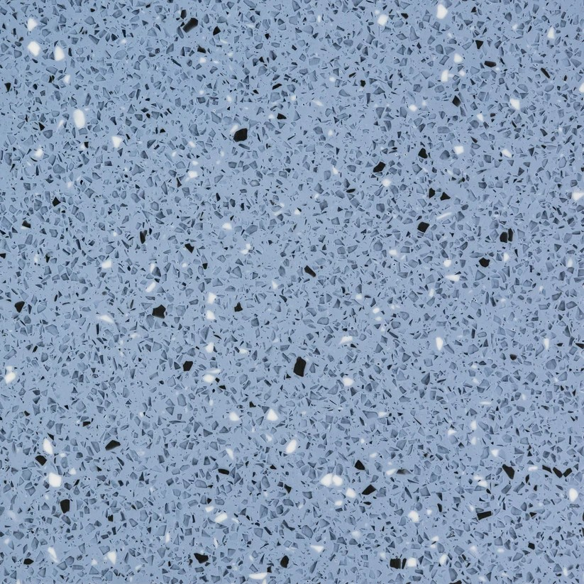 5014-04 Pigeon blue kleine Flecken - schwarz und weiß