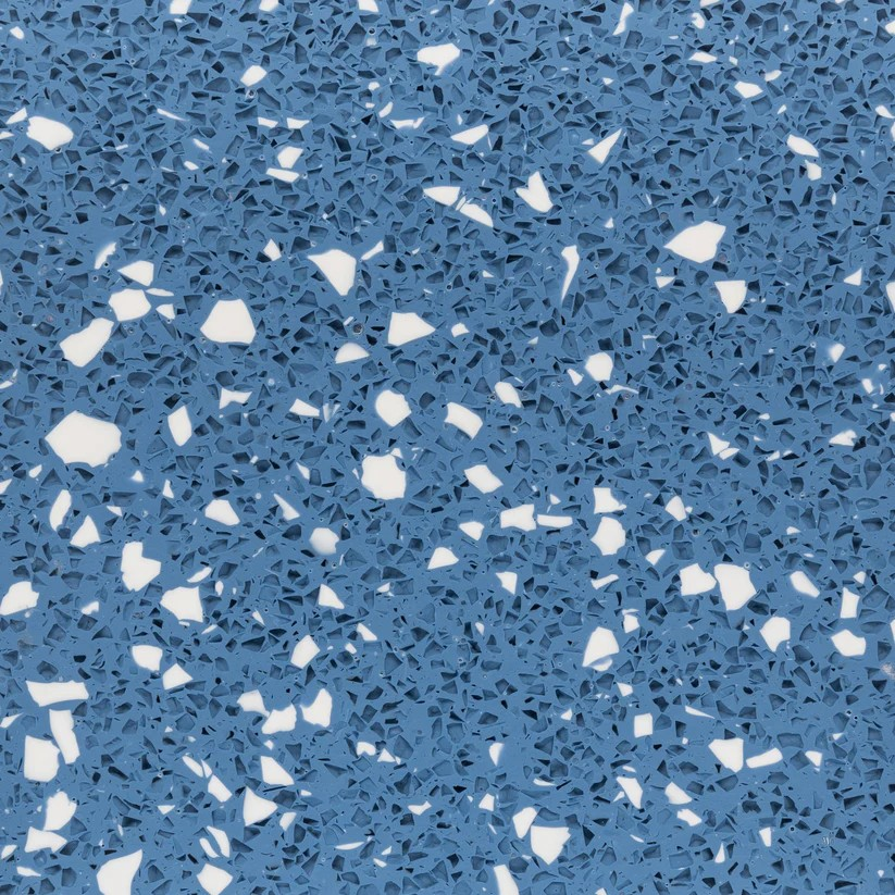 5023-53 Distant Blue große Flecken - weiß